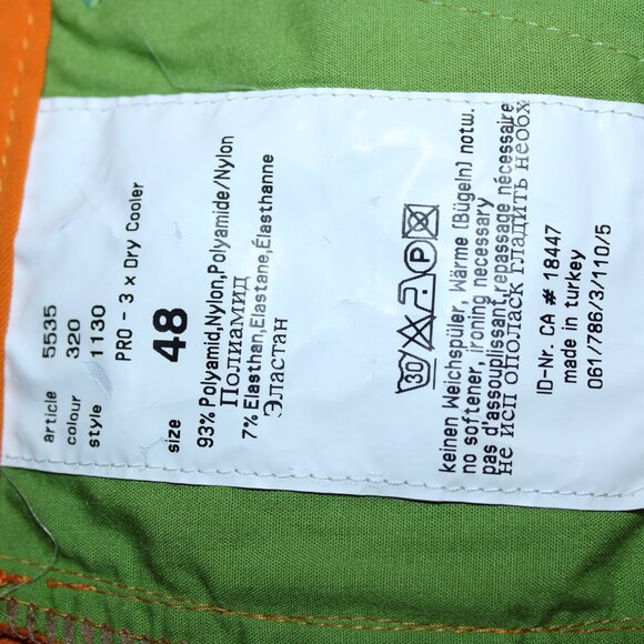 Alberto Golf Pants Mens 32x29 Orange 3XDry Cooler by Alex Cejka Y2K Vintage - Picture 6 of 8